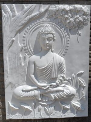 Lord Buddha Wall Sculpture - 4x3ft